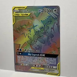 Moltres, Zapdos and Articuno GX Rainbow Full Art Pokemon Hidden Fates 69/68 TCG - Image 3