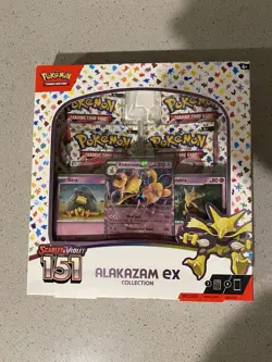 Pokemon Alakazam EX TCG Scarlet and Violet 151 Collection - Image 1