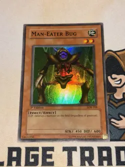 Man-Eater Bug LOB-108 1st Edition Super Rare Yu-Gi-Oh! LP - Image 2