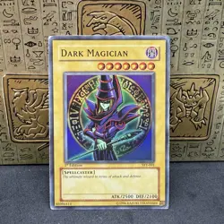 Yugioh Dark Magician SYE-001 Super Rare 1st Edition HP - Image 1