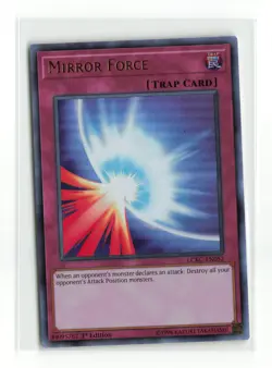 MIRROR FORCE LCKC-EN053 1ST EDITION ULTRA RARE YUGIOH TCG LP - Image 1