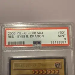 2003 Yu-Gi-Oh! SDJ Red-Eyes Black Dragon #001 PSA 9 MINT - Image 5