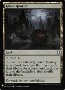 X 1 Ghost Quarter NM-M CM2 253 MTG Magic The Gathering - Image 1