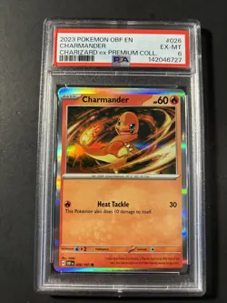 2023 Pokemon Charmander #26 Charizard EX Premium Collection PSA 6 Fresh Slab - Image 1