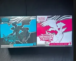 Pokemon Scarlet & Violet: White Flare & Black Bolt ETB Set - Sealed - Image 1