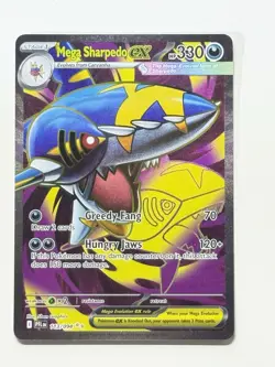 Mega Sharpedo 113/094 Full Art Holo Pokemon Phantasmal Flames English Near Mint - Image 3