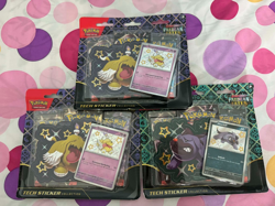 Paldean Fates Tech Sticker Collection Art Set 3 Pack Assorted Set - Pokemon TCG - Image 1