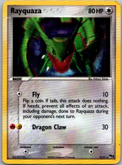Pokemon TCG Rayquaza Rare Holofoil POP Series 1 003/017 HP - Image 1