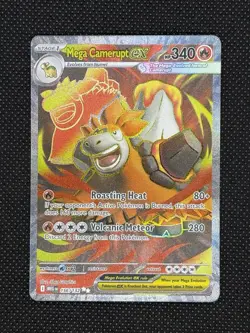 Pokemon TCG MEGA CAMERUPT EX 156/132 Mega Evolution Ultra Rare Full Art - Image 1