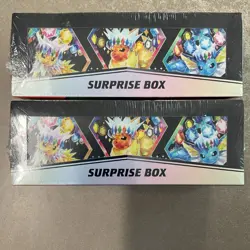 2x Pokemon TCG Prismatic Evolutions Surprise Box Promo Booster Eevee Sam’s Club - Image 4