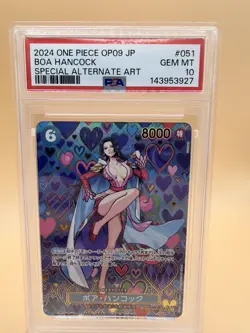 2024 One Piece OP09 JPN Boa Hancock SP Special Alternate Art #051 PSA 10 GEM MT - Image 1