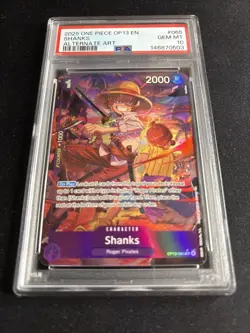 2025 One Piece OP13-065 Shanks Alt Art PSA 10 - Image 1