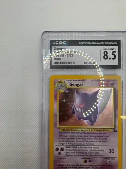 Gengar 1999 Fossil 5/62 Holo Pokemon Card CGC 8.5 VINTAGE HOLO - Image 2