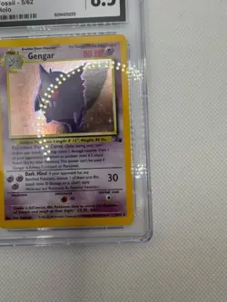 Gengar 1999 Fossil 5/62 Holo Pokemon Card CGC 8.5 VINTAGE HOLO - Image 4