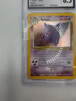 Gengar 1999 Fossil 5/62 Holo Pokemon Card CGC 8.5 VINTAGE HOLO - Image 5