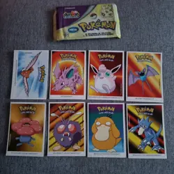 Pokemon Dunkin Boomer Bubble Gum - Sticker Card 2000 Nintendo x26 Cards Original - Image 1