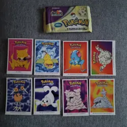 Pokemon Dunkin Boomer Bubble Gum - Sticker Card 2000 Nintendo x26 Cards Original - Image 2