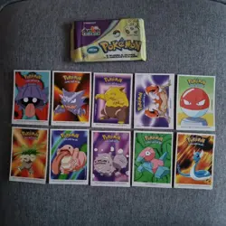 Pokemon Dunkin Boomer Bubble Gum - Sticker Card 2000 Nintendo x26 Cards Original - Image 3