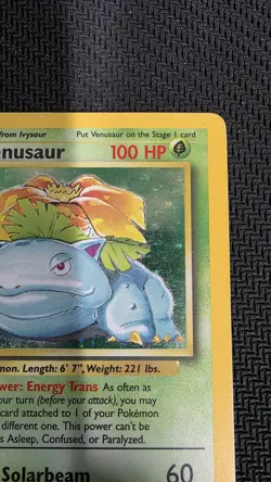 Pokemon TCG Venusaur Base Set Holo Unlimited Rare Card 15/102 - Image 2