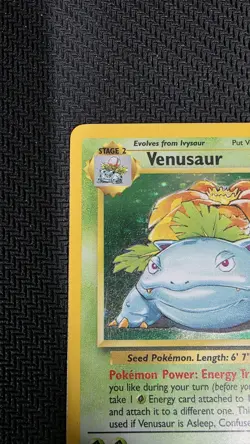 Pokemon TCG Venusaur Base Set Holo Unlimited Rare Card 15/102 - Image 3