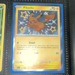 Pokemon TCG Pikachu 131/091 SV: Paldean Fates Holo Basic 70 HP Card - Image 1