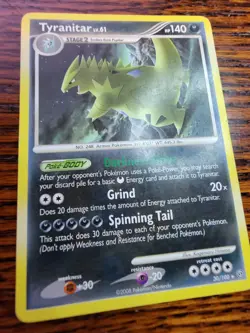 Tyranitar Lv.61 30/100 Stormfront Non-Holo Rare Pokemon Card TCG 2008 MP - Image 4