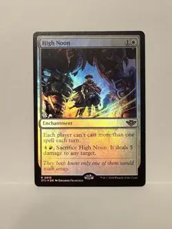 High Noon - Outlaws of Thunder Junction (OTJ) Rare Near Mint Foil Magic Card - Image 1