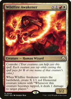 1 Wildfire Awakener - Commander: March of the Machine Near Mint NM Magic MTG - Image 1