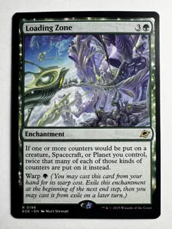 Loading Zone 196 – Edge of Eternities Rare Green Enchantment Counter Doubler - Image 1
