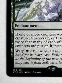 Loading Zone 196 – Edge of Eternities Rare Green Enchantment Counter Doubler - Image 5