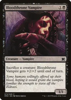 Bloodthrone Vampire FOIL Modern Masters 2015 NM Black Common MTG CARD ABUGames - Image 1
