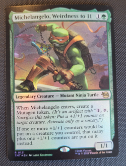 1x * Michelangelo Weirdness to 11 * FOIL * TMNT * NM * - Image 1