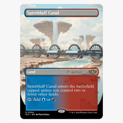 Spirebluff Canal Borderless Outlaws of Thunder Junction MTG Rare - Image 1