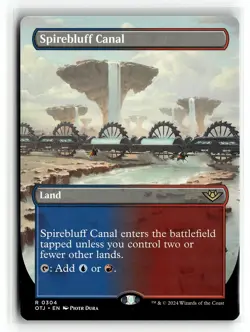 MAGIC: Outlaws of Thunder Junction #304 Spirebluff Canal (Borderless) Rare .M2A - Image 1