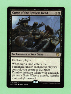 MTG - CURSE OF THE RESTLESS DEAD 018/038 R MIC 2021 - Image 1