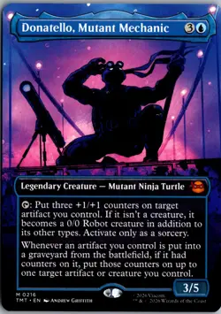 Donatello, Mutant Mechanic (Borderless) M Teenage Mutant Ninja Turtles 216 NM Ma - Image 1
