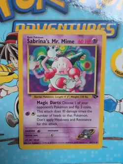 Sabrina's Mr Mime 59/132 2000 Pokemon Gym Challenge Pokemon Card - Image 1
