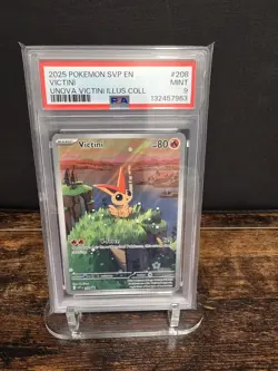 PSA 9 2025 POKEMON UNOVA VICTINI ILLUSTRATION COLLECTION VICTINI 208 - Image 1