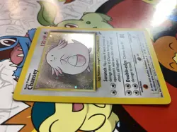Pokemon TCG Chansey Base Set 2 - 3/130 Unlimited Holo Rare Vintage LP - Image 2