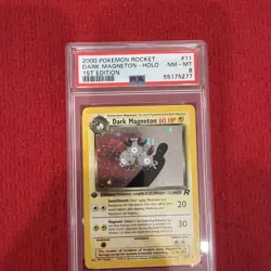 2000 Pokemon Rocket Dark Magnetron Holo #11 PSA 8 - Image 1