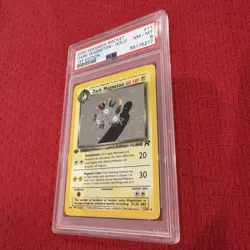 2000 Pokemon Rocket Dark Magnetron Holo #11 PSA 8 - Image 4