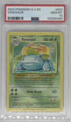 2023 Pokemon CLV EN Venusaur PSA 10 - Image 1