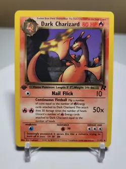Pokemon - Dark Charizard 21/82 Team Rocket WOTC Non-Holo - 1st Edition - Image 1