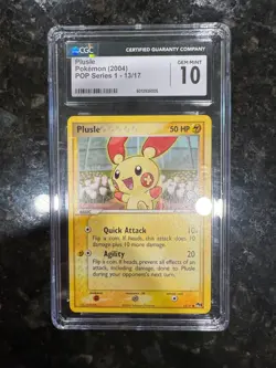2004 Plusle 013/017 Pokemon POP Series 1 Regular CGC 10 - Image 3