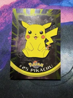 Topps Pokemon 2000 TV Animation Series #25 Pikachu Holo Foil Pokeball - Image 1
