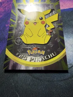 Topps Pokemon 2000 TV Animation Series #25 Pikachu Holo Foil Pokeball - Image 2