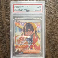 Pokemon 2024 Sv6 Carmine Special Art Rare Holo 130/101 PSA 9 Japanese - Image 1