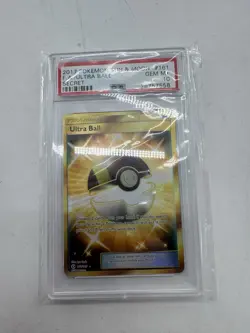 PSA 10 2017 POKEMON SUN & MOON #161 FA/ULTRA BALL SECRET - Image 1
