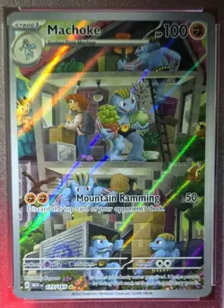 Pokemon Machoke 177/165 Scarlet & Violet Illustration Rare Holo PSA 10 2023 - Image 2