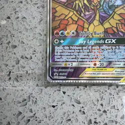 Pokemon TCG Hidden Fates Moltres, Zapdos, Articuno GX SM210 damaged - Image 2